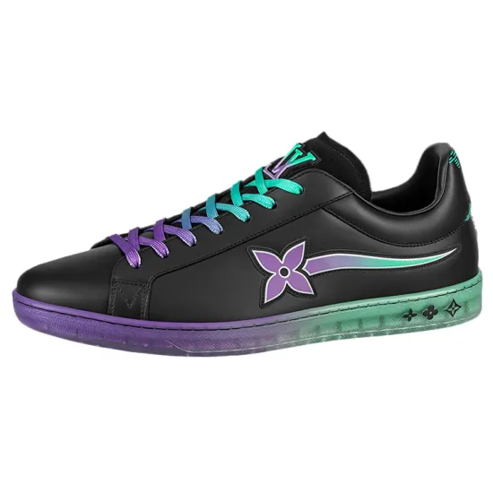 LOUIS VUITTON Luxembourg Samothrace Trainers 'Black Purple Teal'