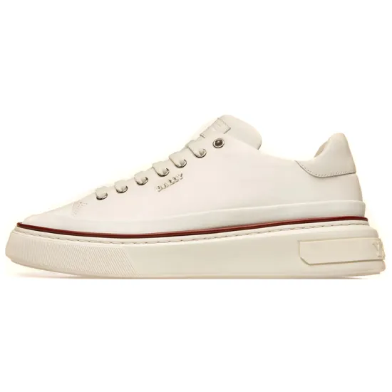 BALLY Skateboard Shoes Men Low-Top White