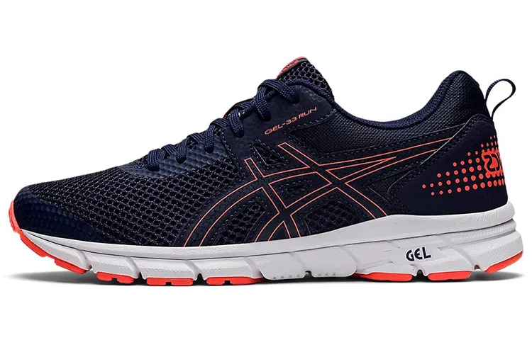 Asics GEL 33 Gel 33 Run Low top Running Shoes Women's Navy Blue Pink