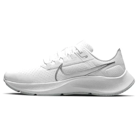 Nike Air Zoom Pegasus 38 White Metallic Silver Women's