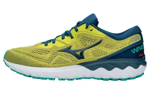 Mizuno Wave Skyrise 2 Running Shoes Men's Low Top Yellow/Blue/Green
