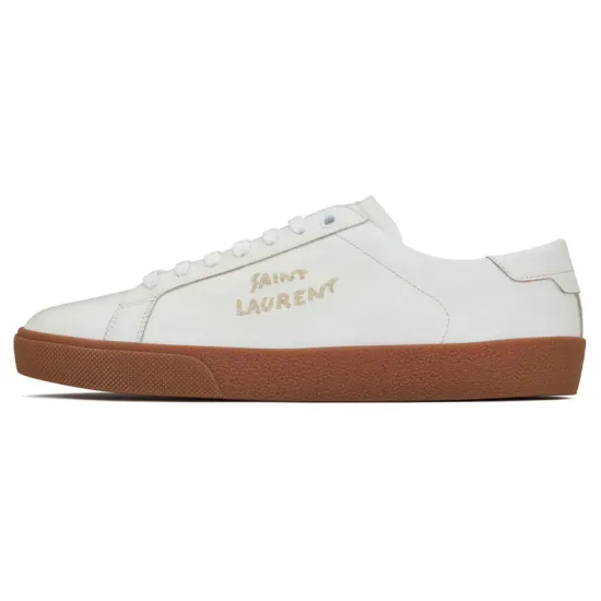SAINT LAURENT SL/06 Court Classic Stylish Skateboarding Shoes Women's White