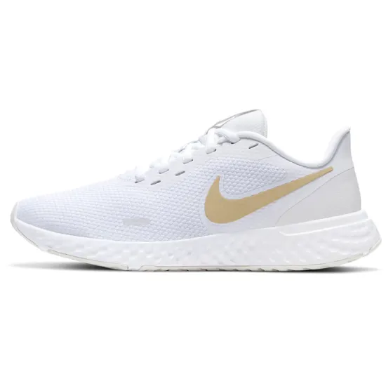 Nike Revolution 5 Series Running Shoes Women's Low-top White/Gold