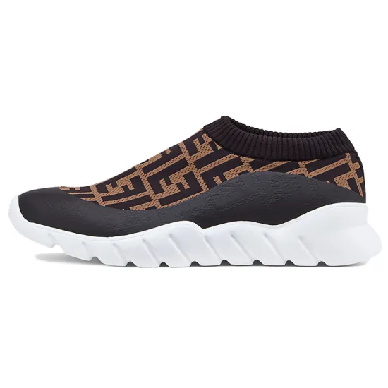 FENDI Ff Motif Slip On 'Brown'