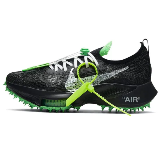 Nike Air Zoom Tempo Next% Flyknit Off-White Black Scream Green