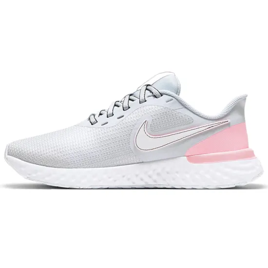 Nike REVOLUTION 5 Running Shoes Women's Low-top Heather Gray/Dusty Pink