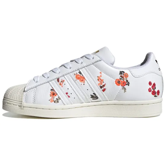 Adidas Originals Superstar White Floral Women's