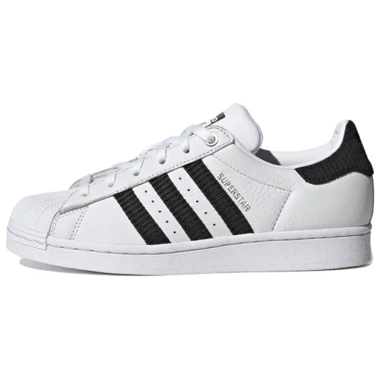 Adidas Superstar Black Corduroy Stripes Women's