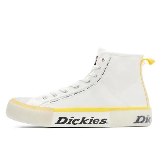 Dickies Canvas Shoes Unisex High-Top White Yellow