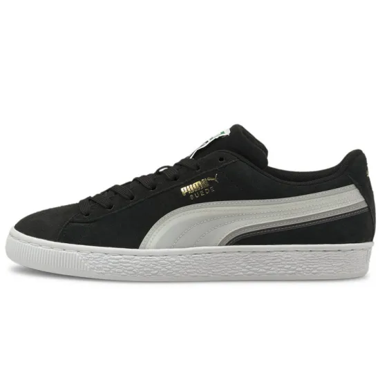 PUMA Suede Triplex Tech Low-Top Skateboard Shoes Unisex Black White