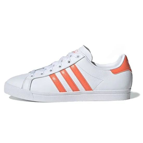 Adidas Originals Coast Star Skateboarding Shoes Women's Low-top White/orange