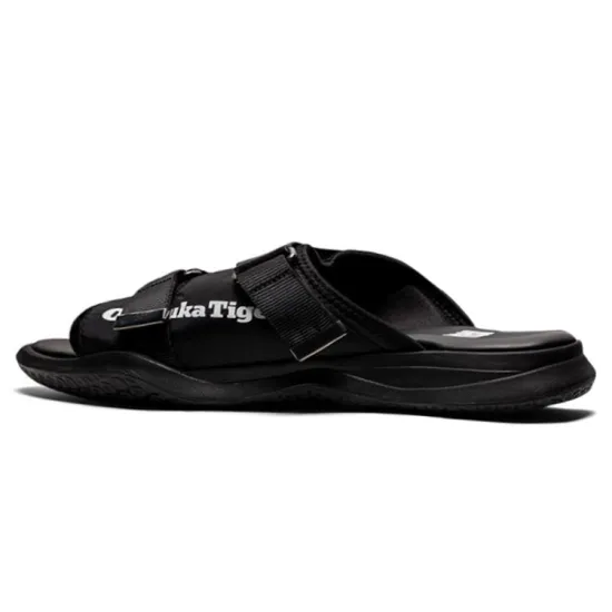 Onitsuka Tiger Ohbori Slider Stylish Sports Black Sandals