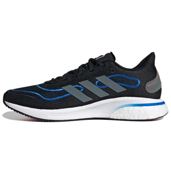Adidas Supernova Running Shoes Men Low-top Black/Blue