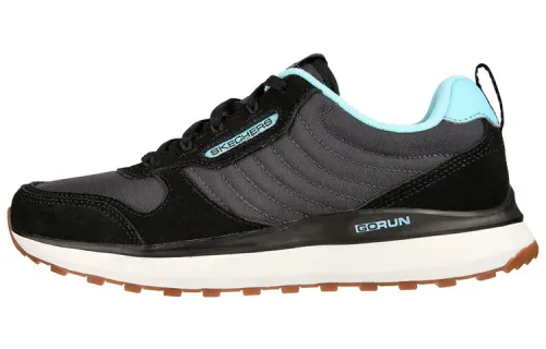 Skechers GO RUN Running Shoes Women's Low Top Black/Blue