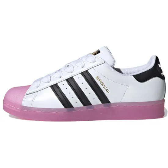 Adidas Originals Superstar White Black Shock Purple Women's