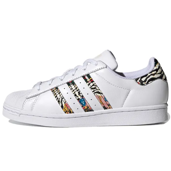 Adidas Originals Superstar Series Skateboard Shoes Women's Low-top White