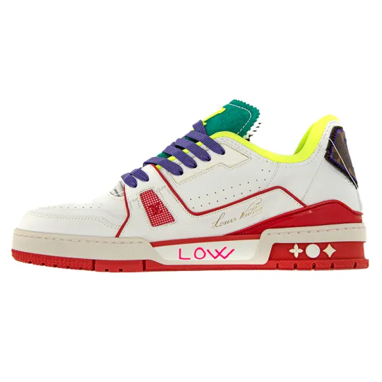 LOUIS VUITTON Trainer Upcycling Sneakers 'White Turquoise For China'