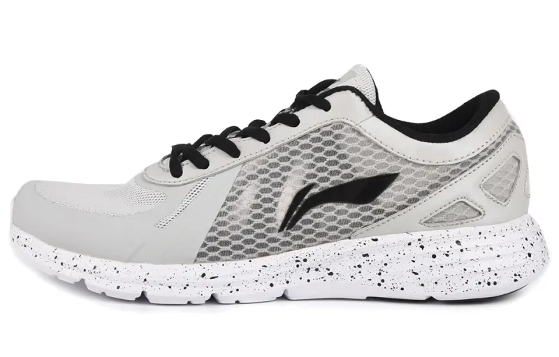 Li Ning Textile, Mesh Slip Resistant Cushioning Abrasion Resistant Breathable Low top Running Shoes Men's