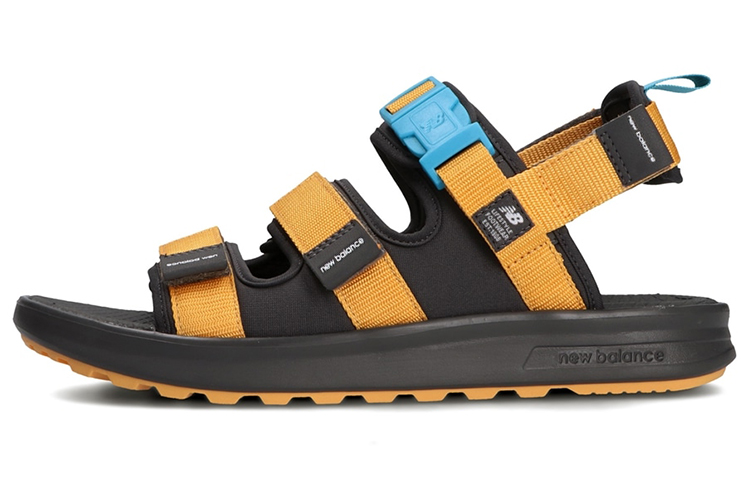 New Balance NB 750 Beach Sandals Unisex Black Yellow