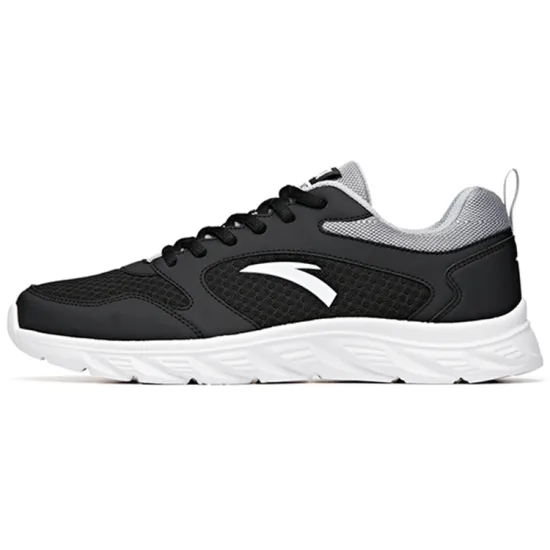 ANTA Running Shoes Men Low-Top Black/Misty Gray