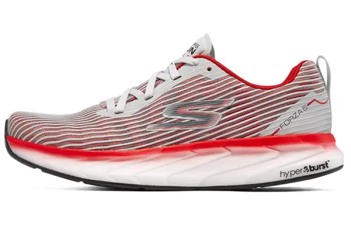 Skechers Go Run Trail Fabric Low top Casual Running Shoes Men's Gray Red