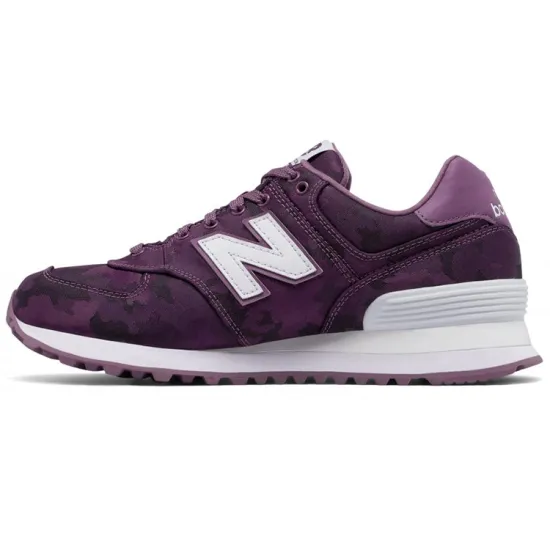 New Balance NB 574 Running Shoes Women's Low-top Purple Camouflage
