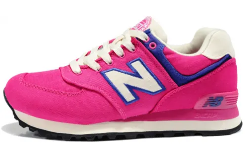New Balance 574 Series Rugby Low Top Sneakers Red Women's