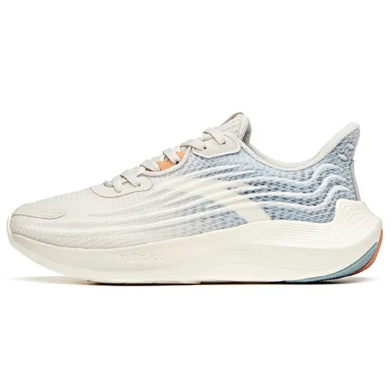 ANTA DuCi1 Running Shoes Women's Low-Top Ash Gray/Light Blue/Dark Blue/Black