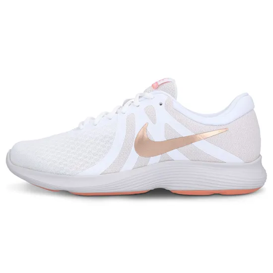Nike REVOLUTION 4 Running Shoes Women's Low-top White/Gold