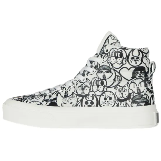 Givenchy Skateboard Shoes Women's High-Top Black White