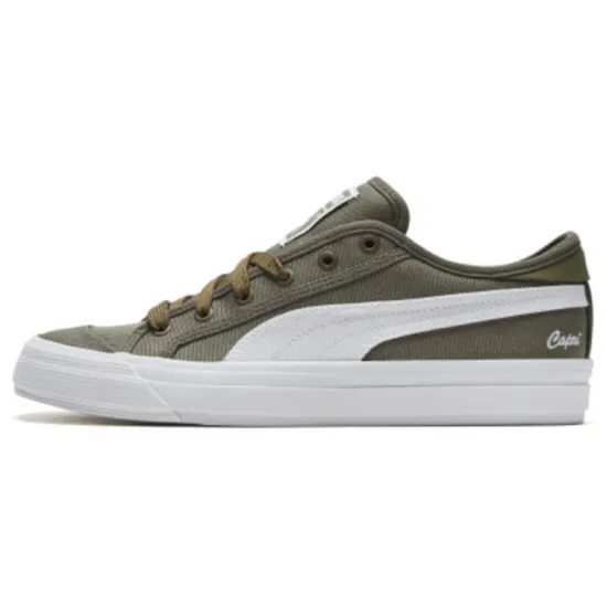 PUMA Capri Skateboarding Shoes Unisex Low-top Brownish Olive