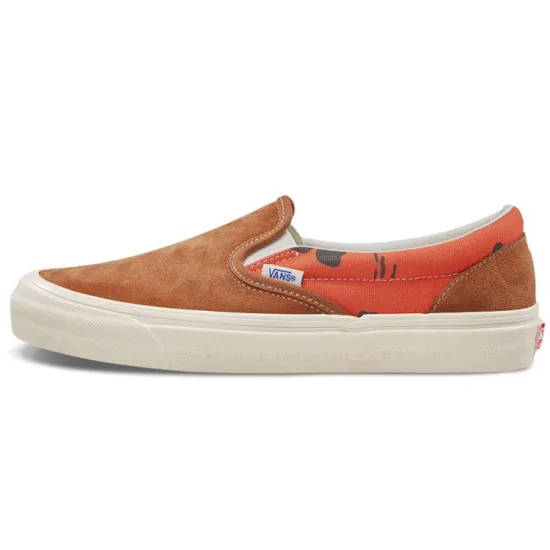 Vans Slip On Modernica Orange Hawaiian Print