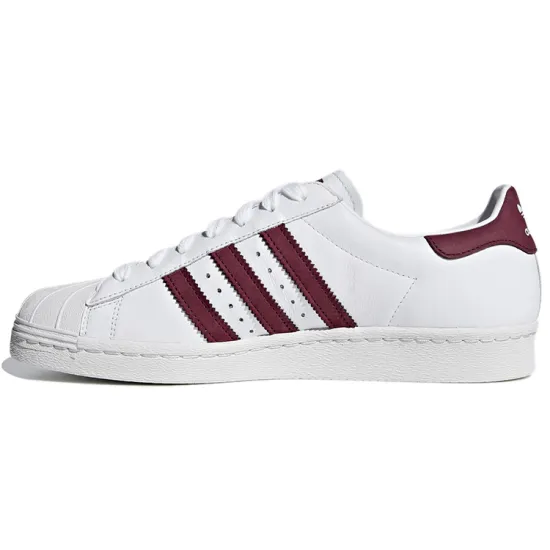 Adidas Originals Superstar Series Skateboard Shoes Unisex Low-top White/Red