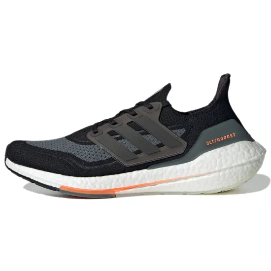 Adidas Ultra Boost 21 Black Blue Oxide Screaming Orange