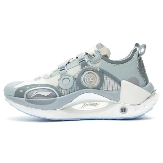 LiNing Jueying CRC Running Shoes Women's Low-Top Gray White