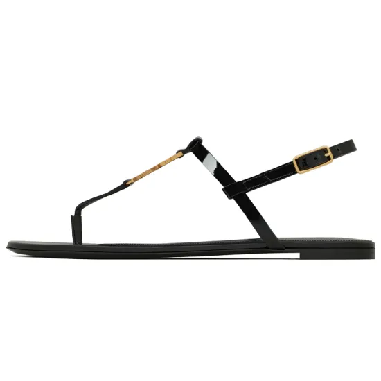 SAINT LAURENT Cassandra T-Strap Sandals Women's