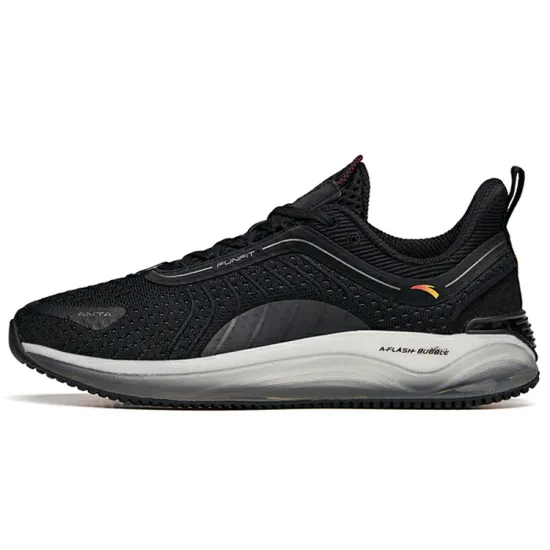 Anta Running Collection Cushioned Abrasion-Resistant Slip-Resistant Low-Top Running Shoes Men's Black