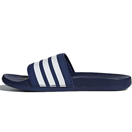 Adidas Adilette Series Flip-flops Unisex White/Royal Blue/Fern Green