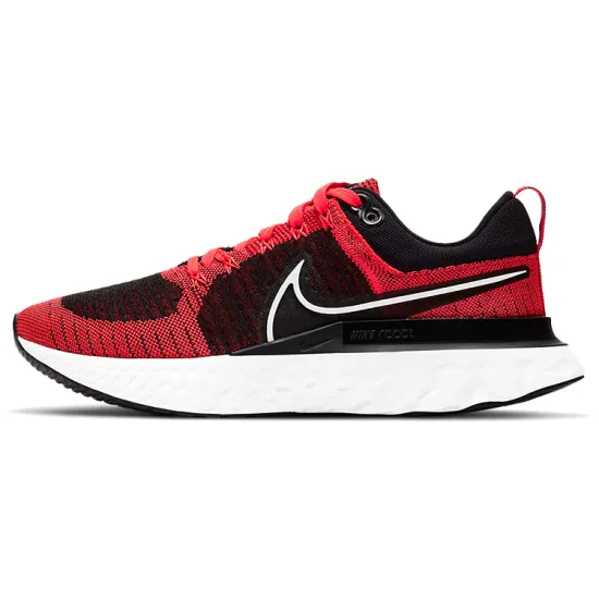 Nike React Infinity Run Flyknit 2 Black Bright Crimson