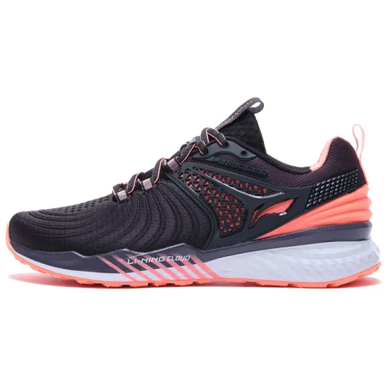 LINING Cloud 5 V2 Running Shoes Women's Low-Top Black Pink