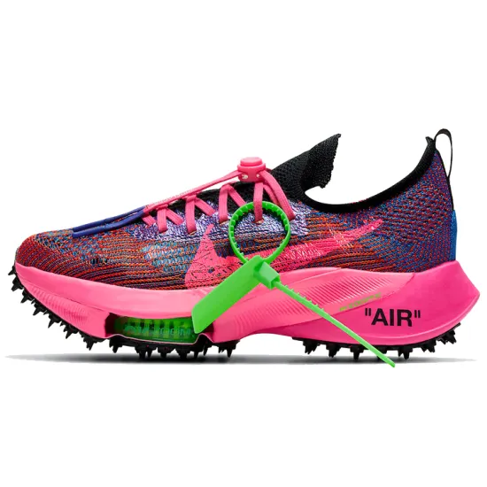 Nike Air Zoom Tempo Next% Flyknit Off-White Racer Blue Pink Glow