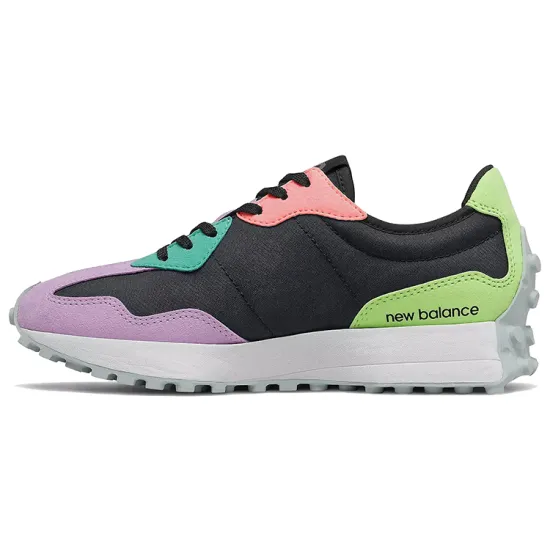 New Balance 327 Black Dark Violet Women's