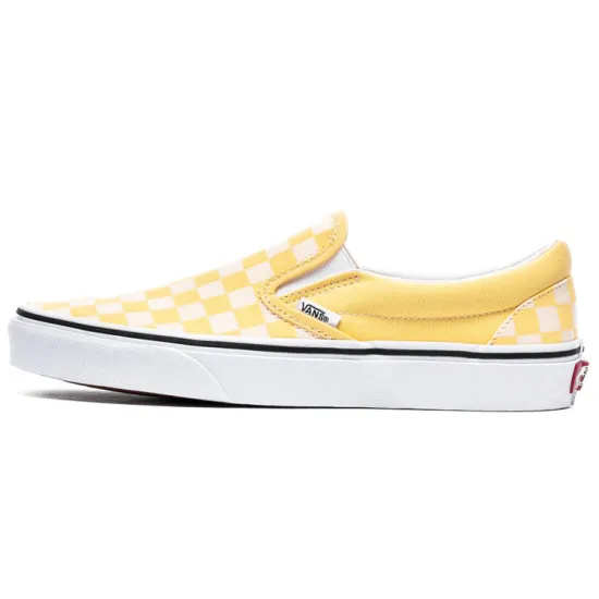 Vans Slip-on Skateboarding Shoes Women's Low-top Yellow/White