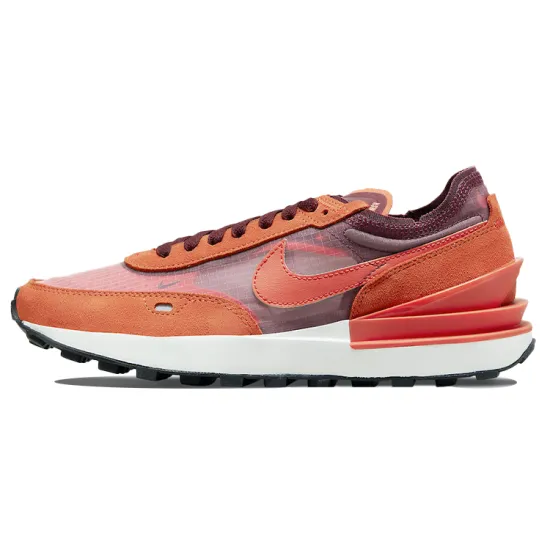 Nike Waffle One Lifestyle Shoes Men Low-top Red/Orange/White