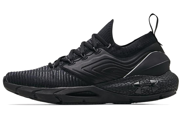 Under Armour HOVR Phantom 2 INKNT Lightweight and comfortable fabric, non-slip, wear-resistant and breathable, low-top, casual training, urban commuting running shoes, men's black