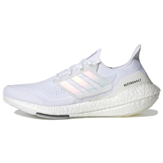 Adidas Ultra Boost 21 White Iridescent Cage
