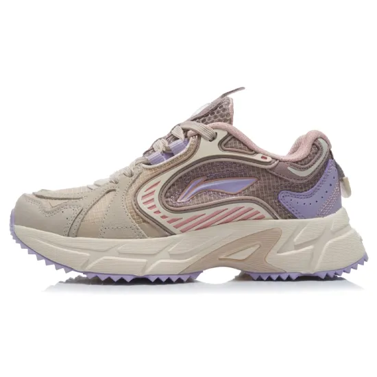 LINING Pick Up The Light Running Shoes Women's Low-Top Light Gray Pink/Shadow Purple Gray