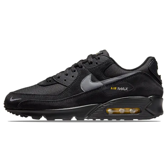 Nike Air Max 90 Black Yellow Strike Metallic Cool Grey