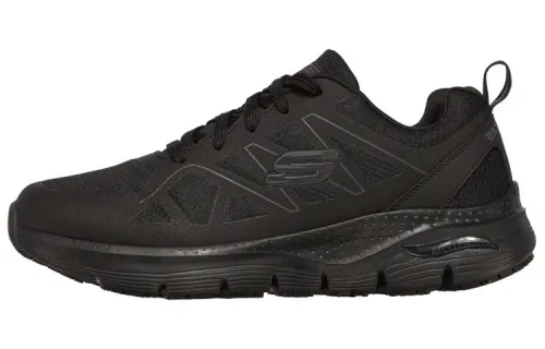 Skechers ARCH FIT SR Axtell Fabric Low top Sports Casual Shoes Men's Pure Black