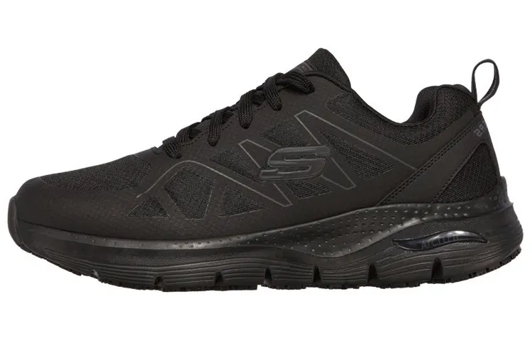 Skechers ARCH FIT SR Axtell Fabric Low top Sports Casual Shoes Men's Pure Black